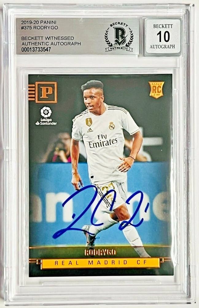 ロドリゴ Panini Chronicles ルーキー 鑑定済 Amazon.com: 2019-20 Panini Chronicles Rodrygo Signed #375